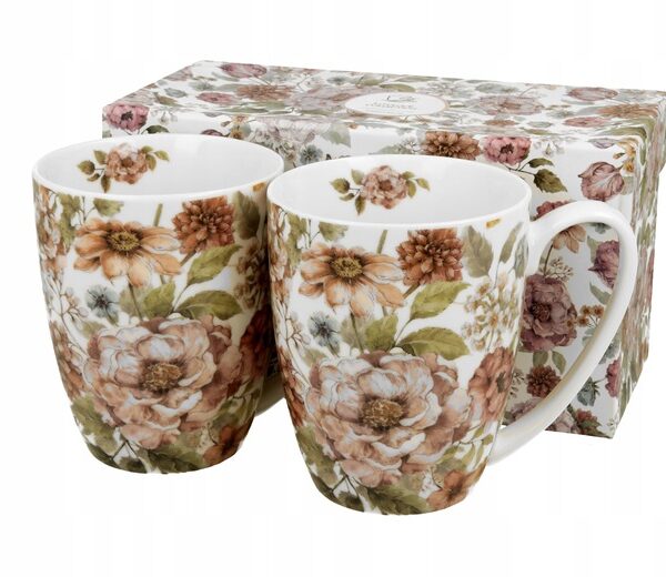 Komplet 2 Kubki 380ml Pastel Flowers