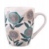 Kubek Porcelanowy Kwiaty Rysowane