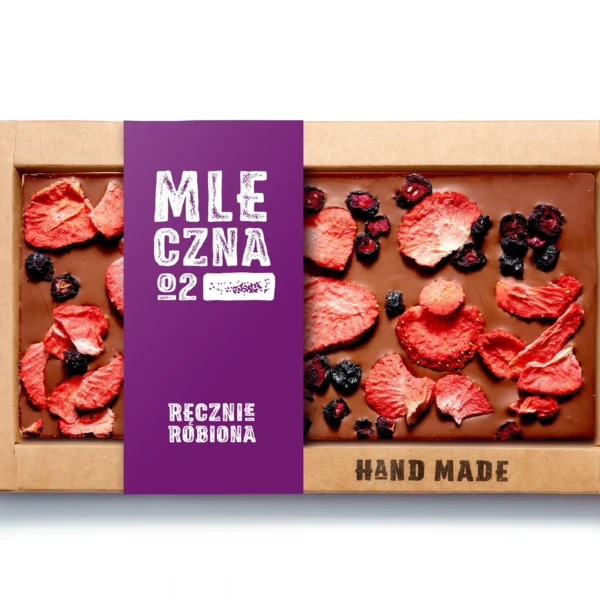 Czekolada Mleczna Malinowa 105g
