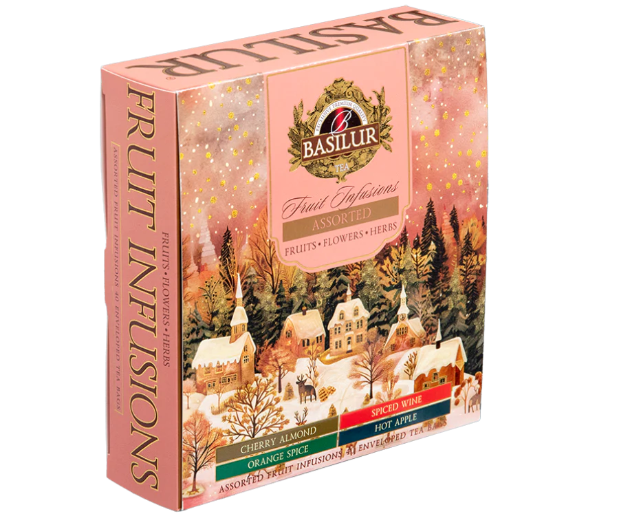 Basilur Christmas Fruit Infusions Assorted w kopertach - 40 x 1,8 g
