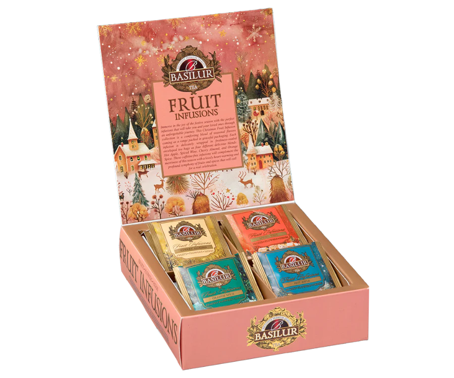 Basilur Christmas Fruit Infusions Assorted w kopertach - 40 x 1,8 g - obrazek 2