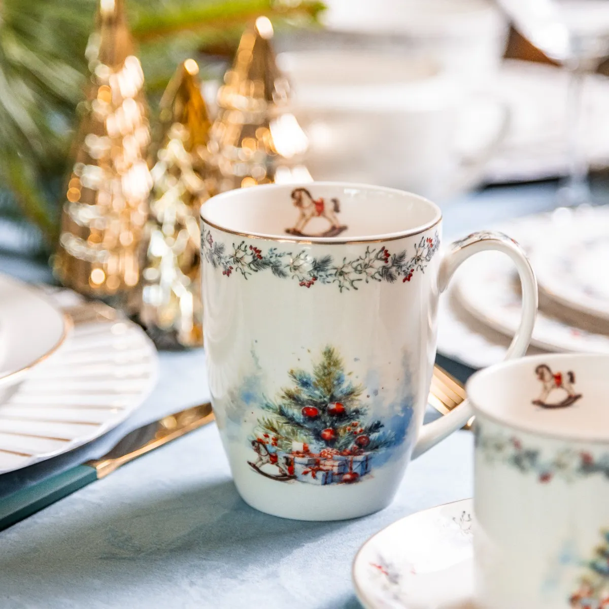 Kubek Świąteczny porcelanowy 350ml Magia Świąt - obrazek 3