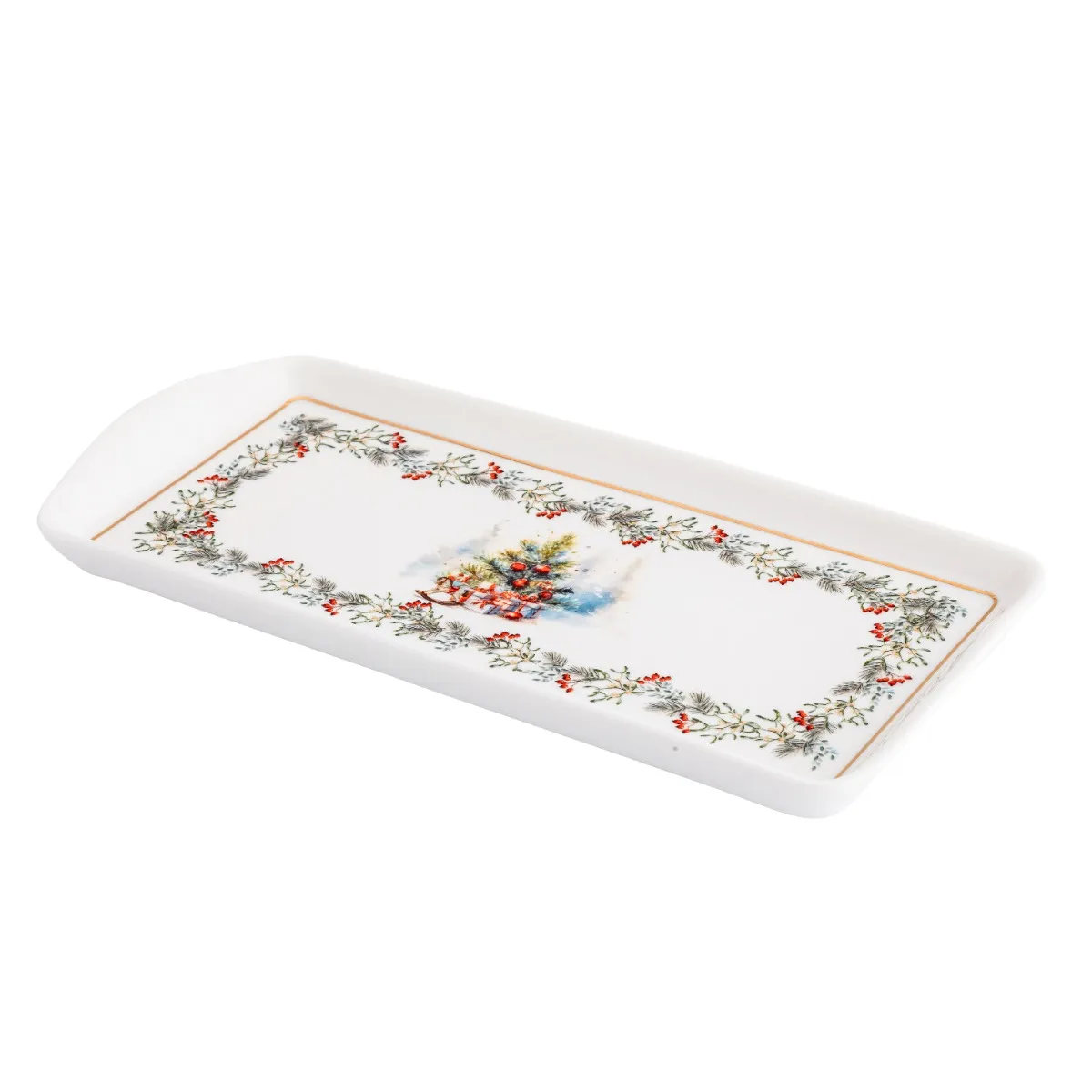 Patera Półmisek Świąteczny Porcelanowy Świąteczny 27,5cm - obrazek 2