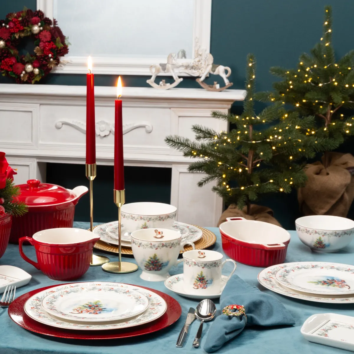 Filiżanka Do Kawy Herbaty Porcelanowa Magia Świąt 400ml - obrazek 3