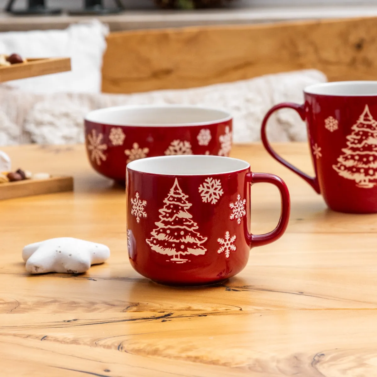 Kubek Świąteczny Zimowa Choinka 370ml - obrazek 2