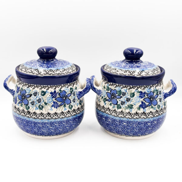 Pojemnik z Pokrywką Kobalt Bolesławiec