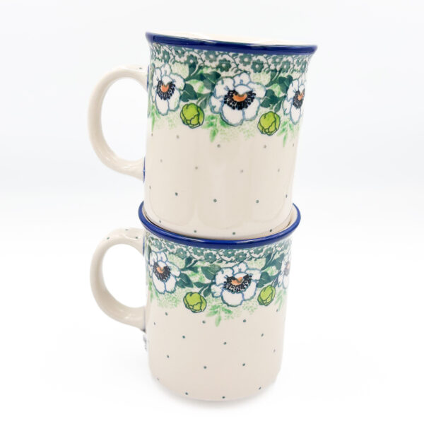 Kubek Prosty Zielone Kwiaty