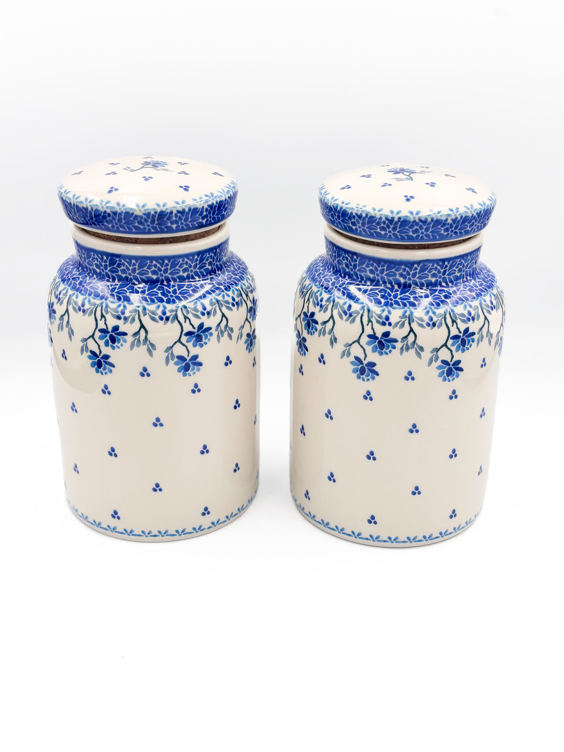 Pojemnik z Korkiem Blue Bolesławiec