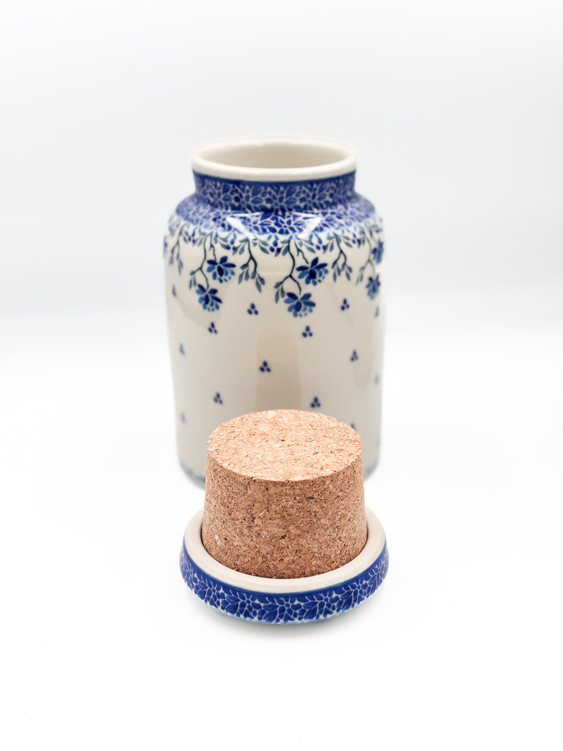 Pojemnik z Korkiem Blue Bolesławiec - obrazek 2