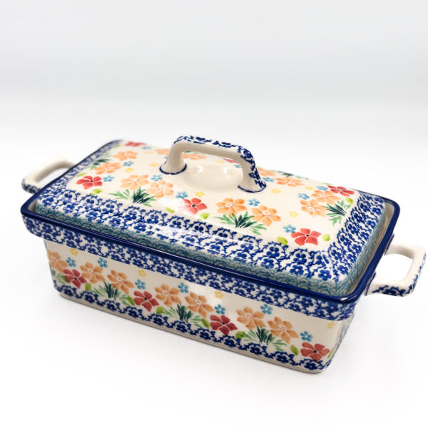 Naczynie z Pokrywą Wiosna Bolesławiec 20cm