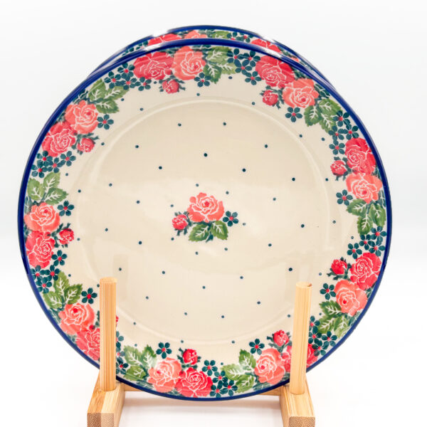Talerz Deserowy Róże Bolesławiec 20cm