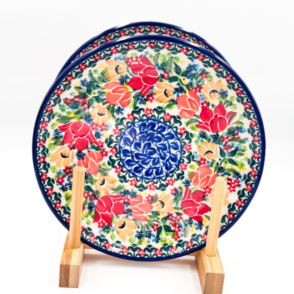 Talerz Deserowy Unikat 17cm Wianek Wiosna